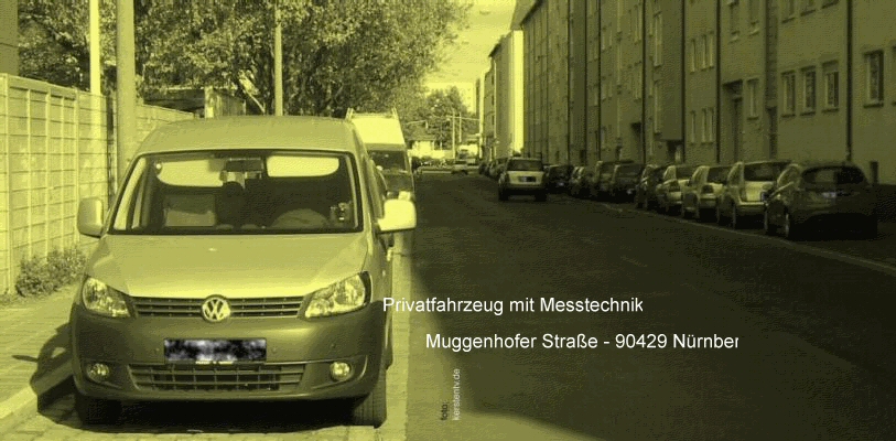 vw-caddy mit messtechnik - muggenhofer straße - 90429 nürnberg 